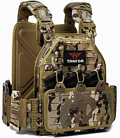Оригинальная тактическая плитоноска Мультика Yakeda с быстрым сбросом Molle и подсумками для ак Военный жилет Якоря Multicam