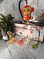 Карусель музична дитяча на ліжечко з підсвічуванням та рухомими підвісками мелодіями колисковими мобіль для новонароджених