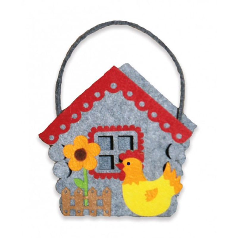 Набір для творчості "Зроби сам кошик з фетру Казковий будиночок" 120133, фото 1