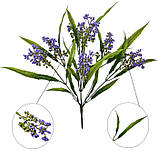 Штучні квіти букет лаванда кольорова, 36см, фото 3