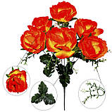 Штучні квіти букет півонії 6 голів, 40см, фото 3