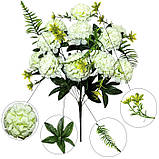 Штучні квіти букет хризантем Balloon шампань, 50см, фото 4