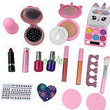 Дитяча косметика для макіяжу і манікюру для дівчаток у рожевій валізці (60857), фото 5