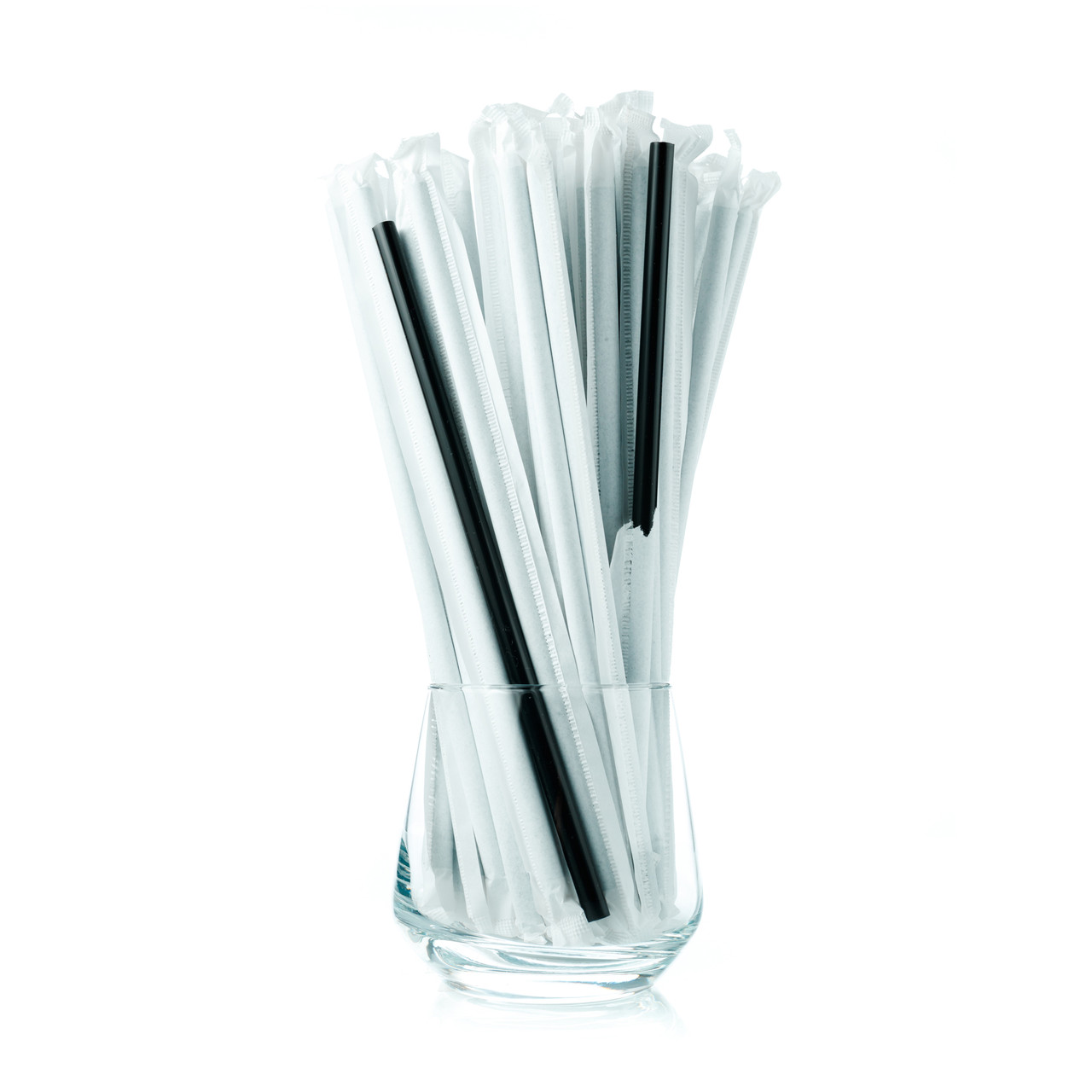 Трубочка "Фрешка" - Чорна в інд. уп. 21см, 6,8мм (300шт.) , 15уп./ящ.