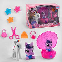 Поні - 2 фігурки поні, музична черепашка, світло, мелодія, набір намистин, аксесуари 88542