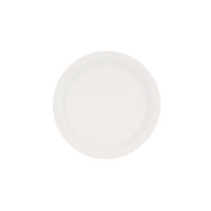 Тарілка паперова кругла біла D18см (50шт/уп), 12уп/ящ