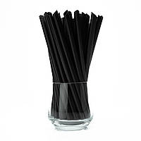 Трубочка "Bubble Tea" коса - Чорна 21см 10мм (250шт.), 16уп/ящ.