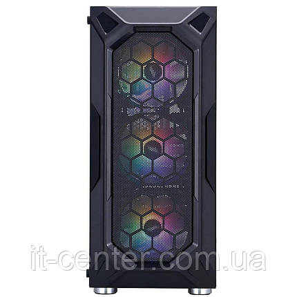 Корпус 1stPlayer X6-BK-4F1 Black без БЖ, фото 1