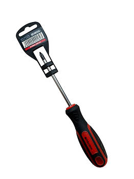 Викрутка хрестова (двухкомпонентна рукоять) PH2 (6.0*100 мм) Cr-V STRONA