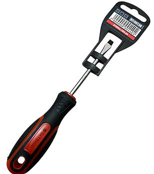 Викрутка шліцьова (двухкомпонентна рукоять) SL1,0 (5.0*75 мм) Cr-V STRONA