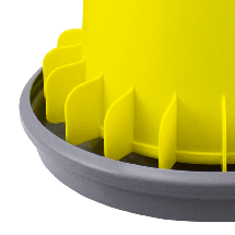 Бункерна годівниця ARCUS 20 л з антивитратними пелюстками та металевим стрижнем, фото 2