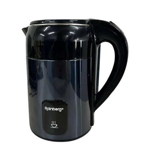 Електрочайник із неіржавкої сталі Rainberg RB-2300 Дисковий електро чайник побутовий 1.8 л для приготування гарячих напоїв Синій, фото 1