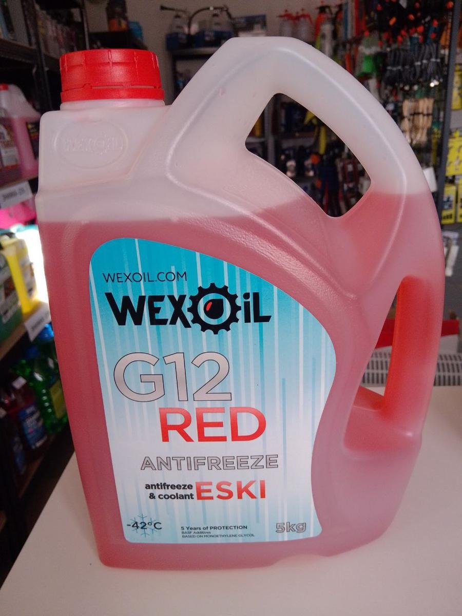 Охолоджуюча рідина/антифриз Wexoil Antifreeze Eski G12 Red, 5кг., фото 1
