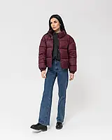 Жіноча Зимова Куртка Бордова Утеплена Shopingo