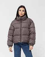 Жіноча Куртка Зимова Коричнева Однотонна Shopingo
