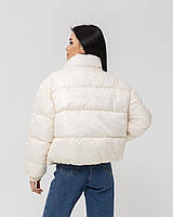 Жіноча Куртка Зимова Біла Базова Shopingo
