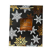 Подарунковий Новорічний пакет, розмір 32х26х12 , 1 шт , арт 019464, Різнокольоровий