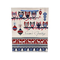 Подарунковий Новорічний пакет, розмір 32х26х12 , 1 шт , арт 019478, Різнокольоровий