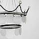 Підвісна люстра у формі корони Ø 68 см | Line F | Арт. NO2-680 BK, фото 5