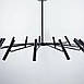 Сучасна трубчаста люстра з 12 регульованими плафонами | Line F | Арт. ST01/12 BK, фото 3