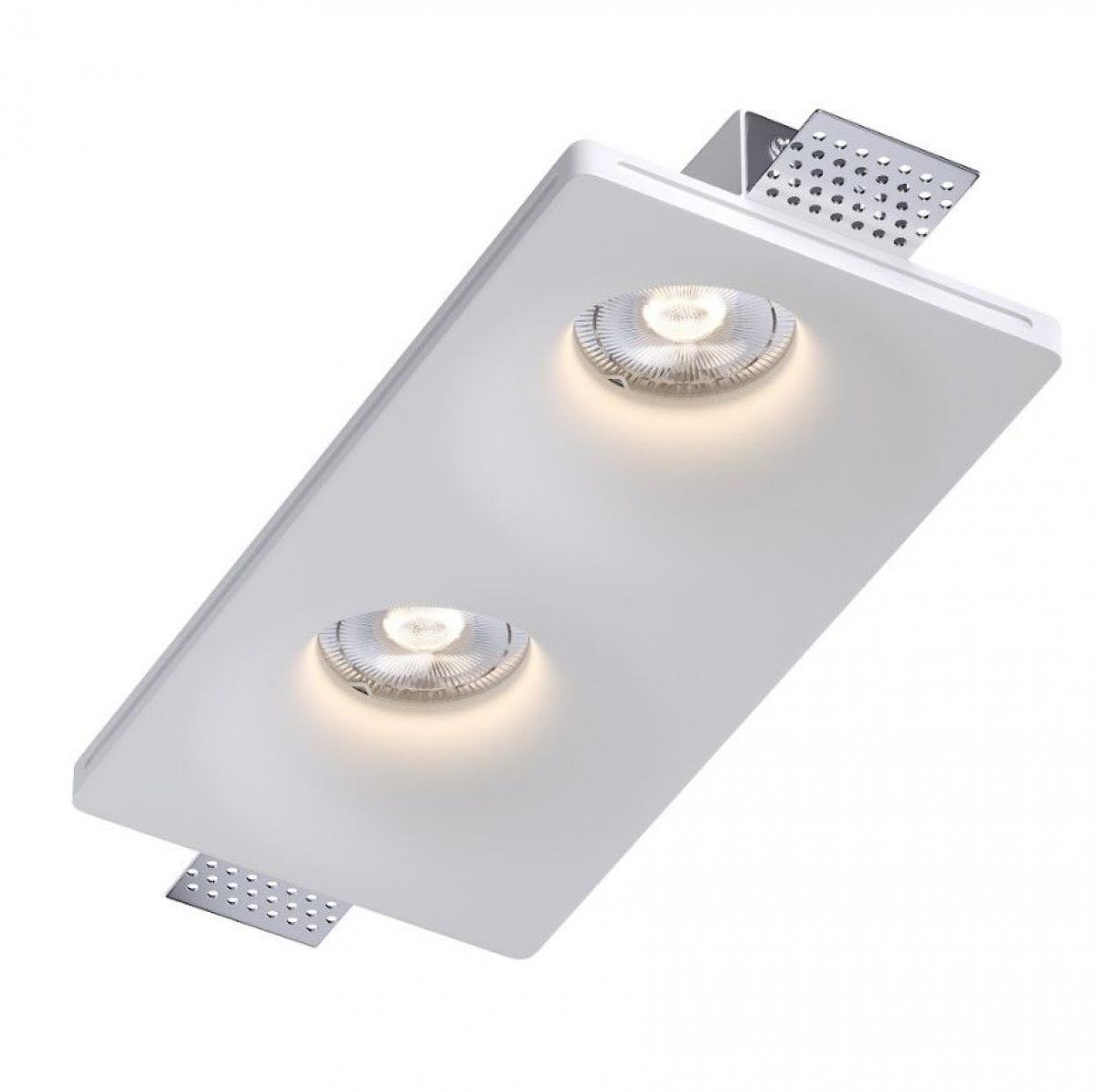 Світильник точковий врізний гіпсовий KLOODI KD-GIPS SQ120x240 H45, фото 1