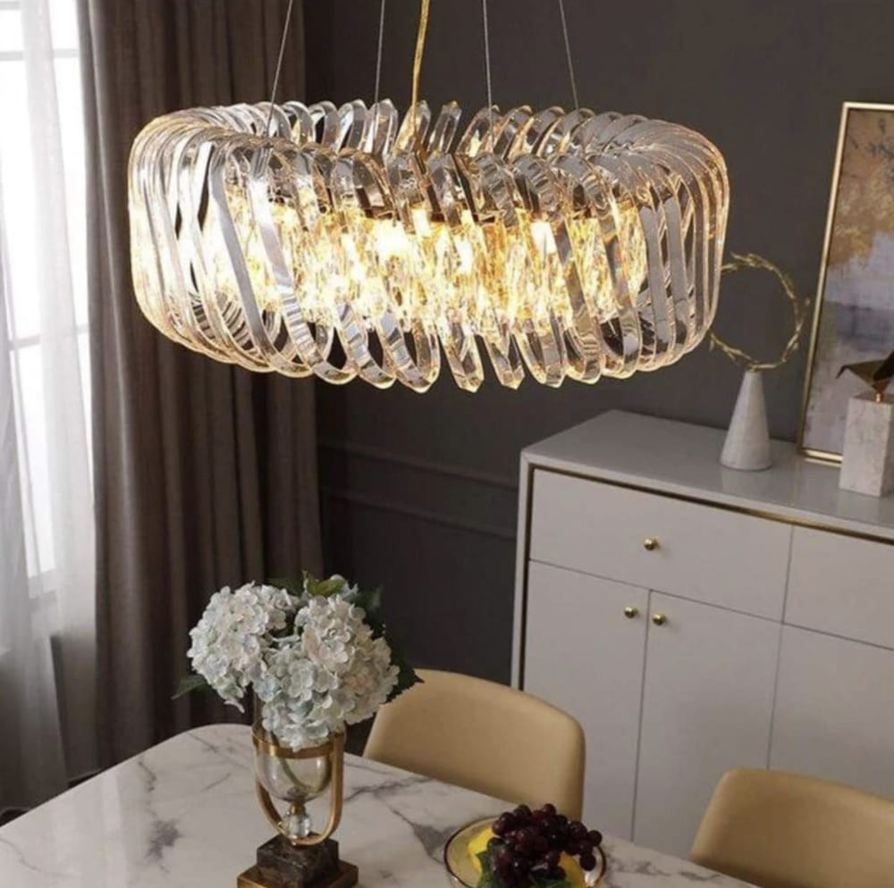 Унікальна підвісна люстра Ø 80 см | Line F | Арт. D3008-800, фото 1