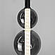 Чорний світлодіодний підвіс із графітовими кульками 65 см | Line F | Арт. NO23/3 BK+GR, фото 2