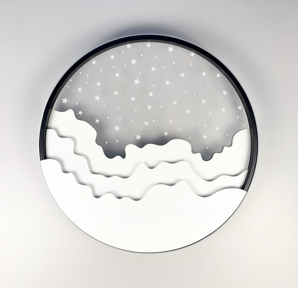 Стельовий LED світильник з імітацією нічного неба | Line F | Арт. 2359-500 WT+BK, фото 1