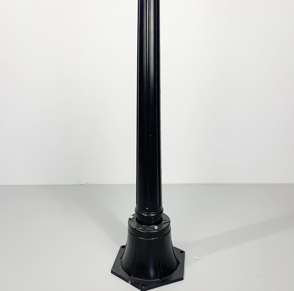 Ніжка до вуличного ліхтаря чорного кольору 76 см | Line F | Арт. 900A BK, фото 1