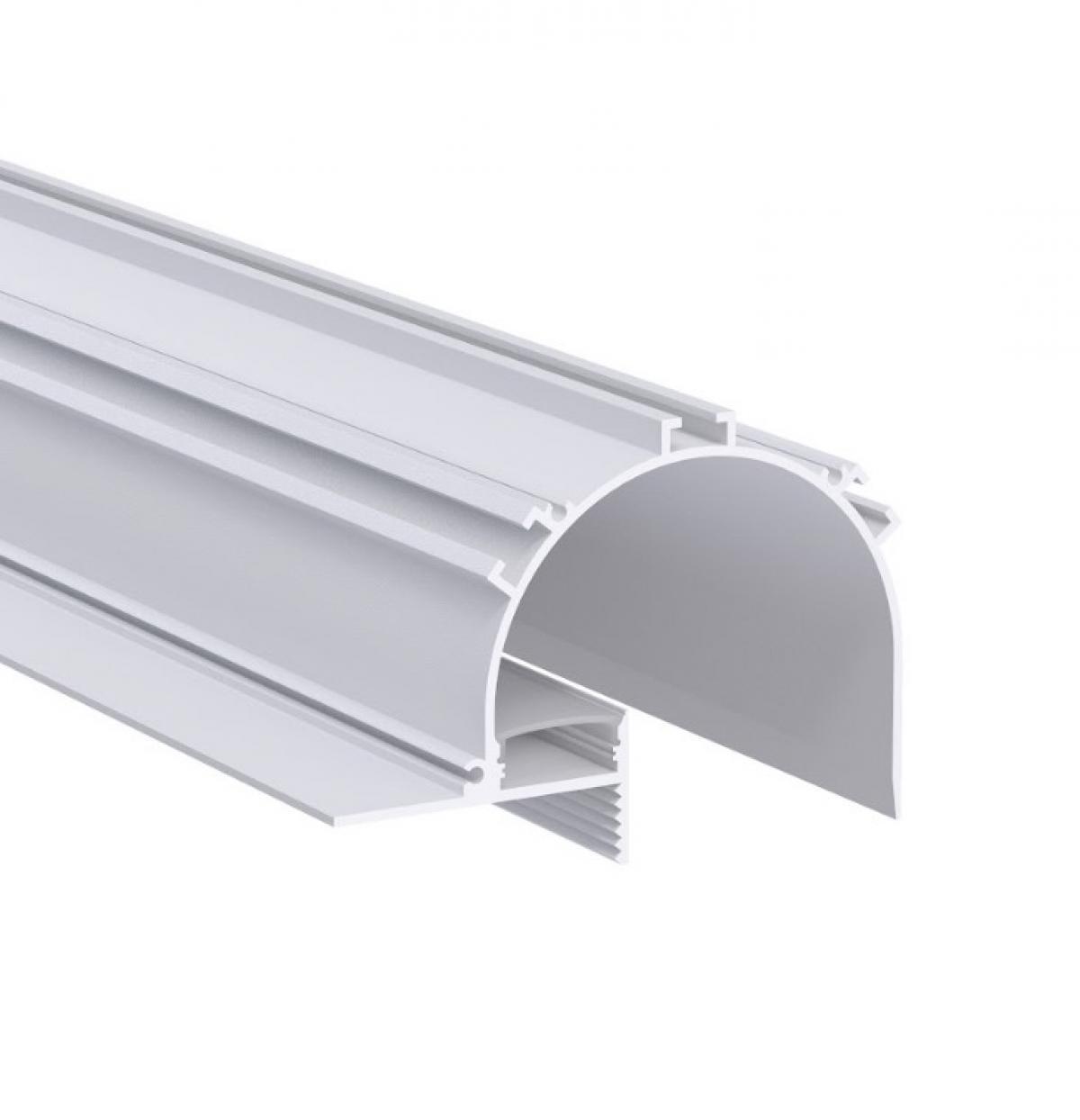 LED профіль врізний, ефект "тіньового шва" з розсіювачем PC, 2м KLOODI KLP10068 2, фото 1