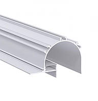 LED профіль врізний, ефект "тіньового шва" з розсіювачем PC, 2м KLOODI KLP10068 2