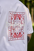 Футболка Белая Мужская С Принтом. Salex Футболка Біла Чоловіча З Принтом Carpet Cras