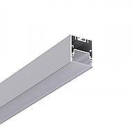 LED профіль підвісний з відсіком для блоків з розсіювачем PC матовий опал, 3м KLOODI KLP3540 3