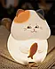 Нічник Котик, настільна лампа з акумулятором Goldlux 327642 Gatto Led 1x1W 3000K+RGB 59Lm IP20, фото 3