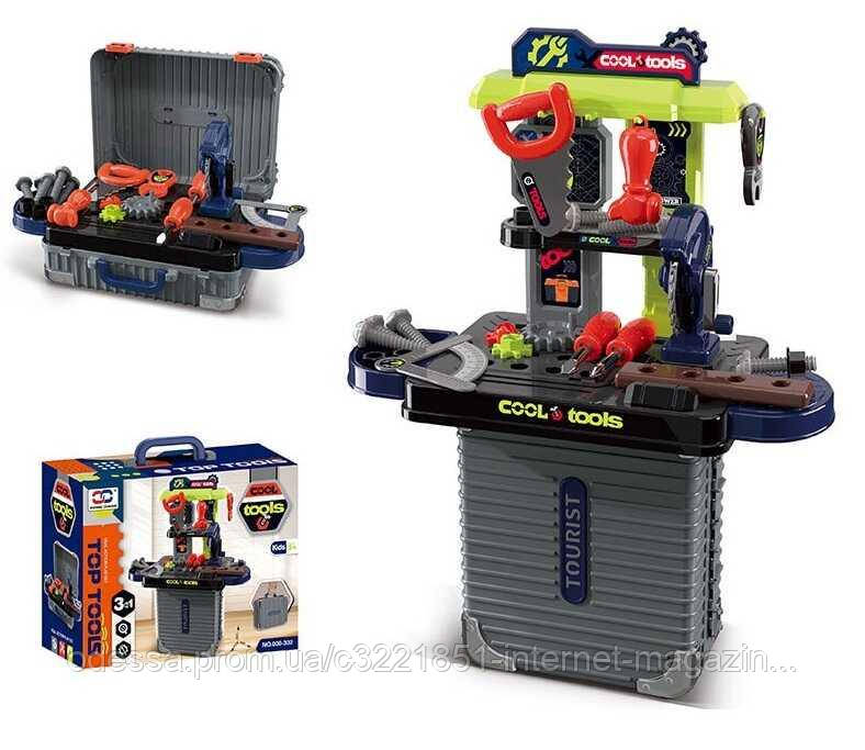 Набір інструментів 008-302 (24) верстат, валіза, пилка, викрутки, гайковий ключ, болти, в коробці [Склад зберігання: Одеса №4]