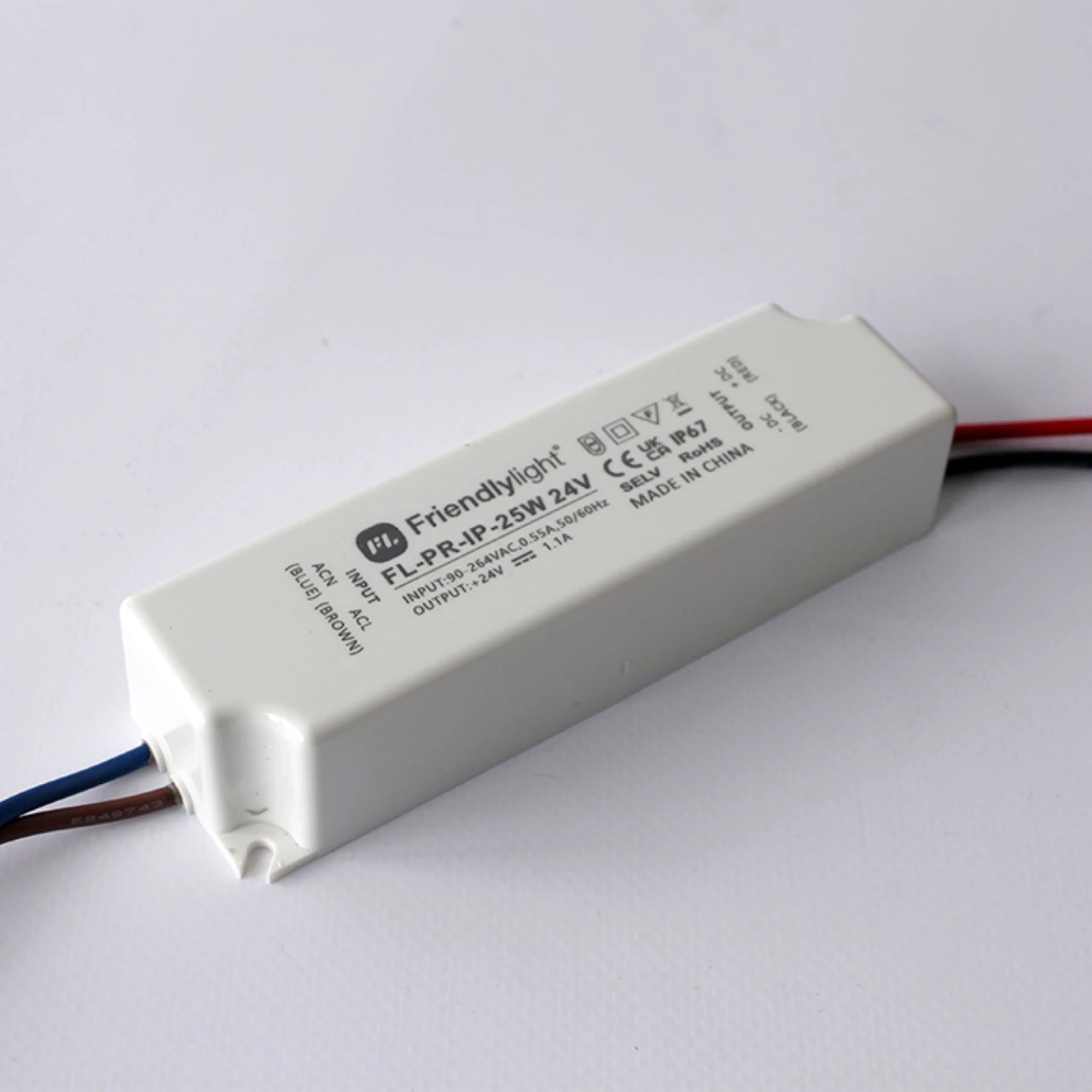 Блок живлення Friendlylight PR-IP 25 Вт 24 В IP65 FL-PR-IP-25 W 24 V, фото 1