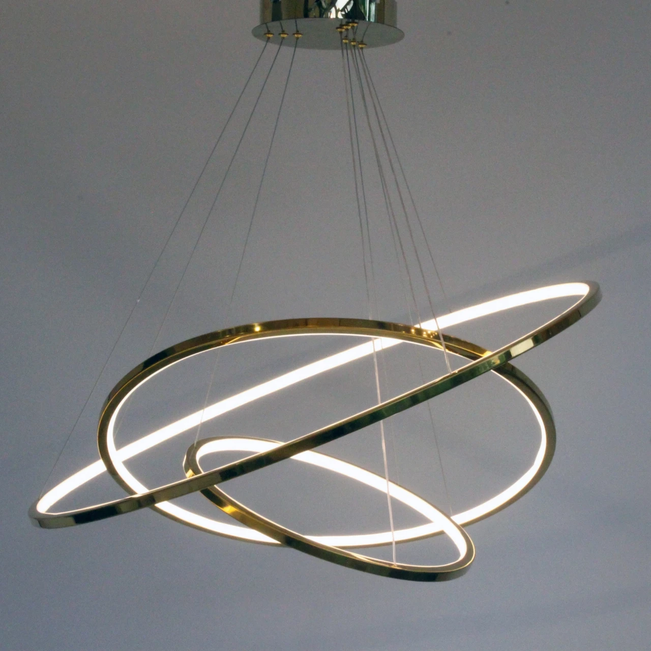 Підвісна люстра Friendlylight Wheel 3 Gold FL5127, фото 1