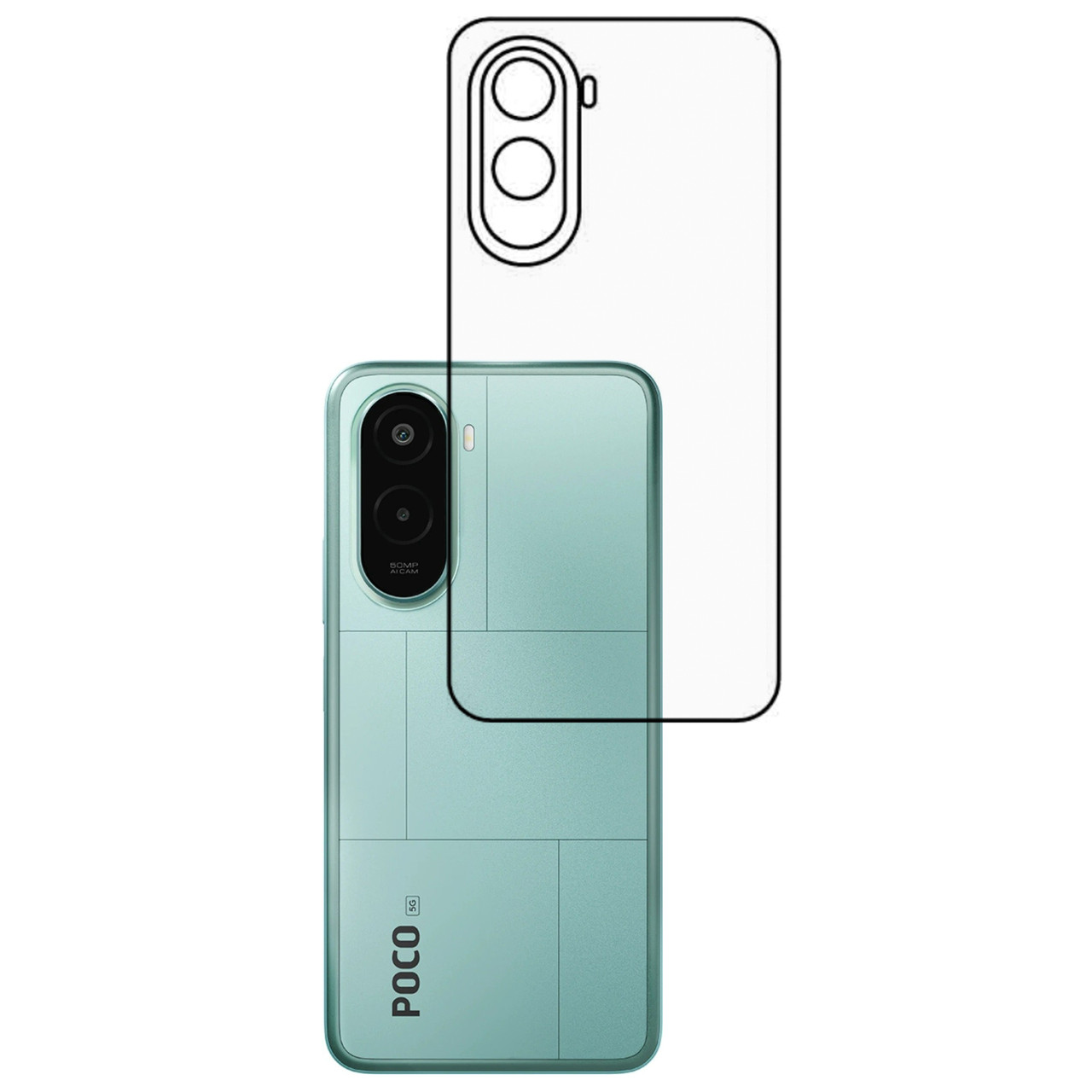 Плівка на задню панель Mietubl HD для Poco M7 Plus, фото 1