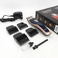 Тример для самостійної стрижки волосся Gemei GM-6005, Професійна машинка для стрижки з насадками JY-89