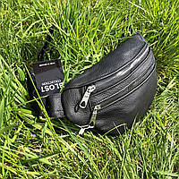 Чоловіча сумка бананка українського виробництва, Функціональна бананка Чоловіча поясна чорна CZ-60