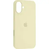 Чехол для iPhone 16 Silicone Case кремовий надійний захист силікон Full Size