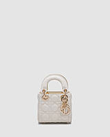 💎 Christian Dior Micro Lady Dior Bag White 12 х 11 х 3.5 см