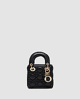 💎 Christian Dior Micro Lady Dior Bag Black 12 х 11 х 3.5 см