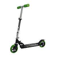 Самокат двухколесный складной для детей и взрослых с алюминиевой рамой и полиуретановыми колесами BROWN