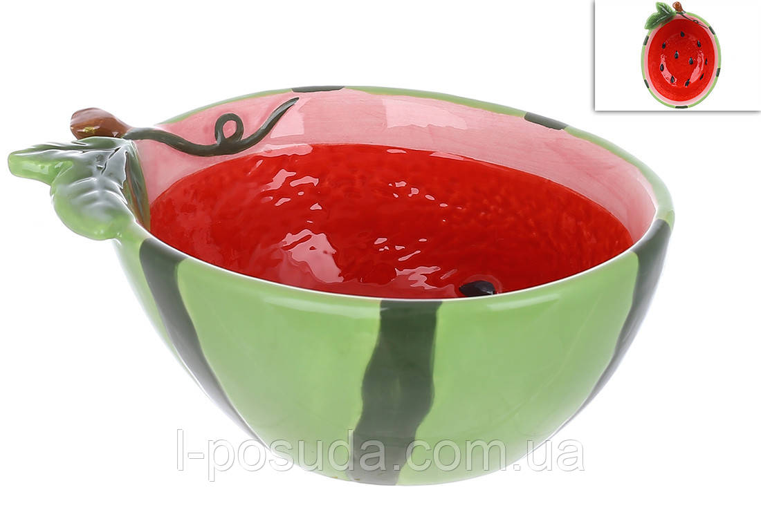 Салатник кавун керамічний Watermelon 250 мл, фото 1