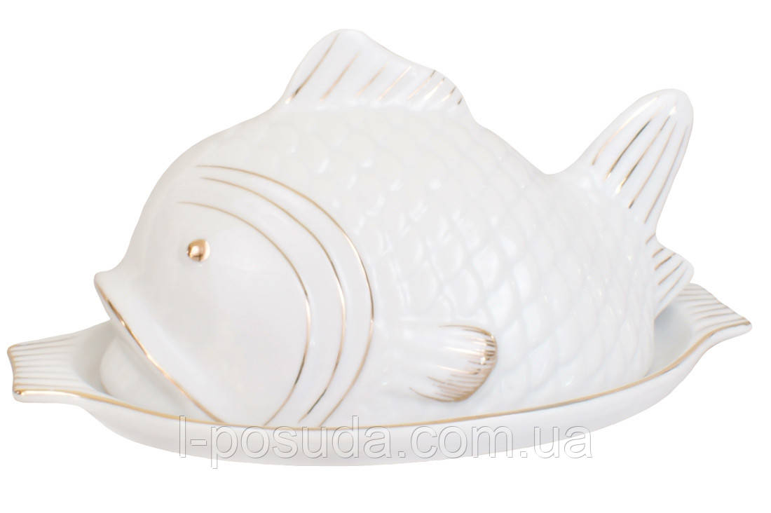 Чаша для паштету порцелянова у формі рибки 22,5 см, фото 1