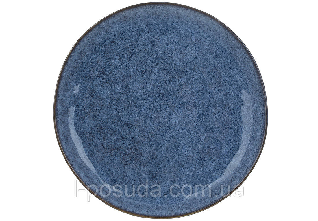 Тарілка керамічна темно-синя 27 см Casual, фото 1