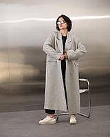 Жіноче пальто siora сіре ВТ6844