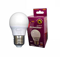 Світлодіодна лампа SIRIUSSTAR 3406 G45 4W-4000K-E27