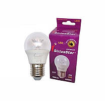 Світлодіодна лампа SIRIUSSTAR 3305 G45 crystal 6W-4000K-E27